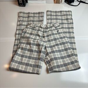 Hang Ten Black & White Plaid Pants | Straight Leg · Mid Rise · W26 L36 |